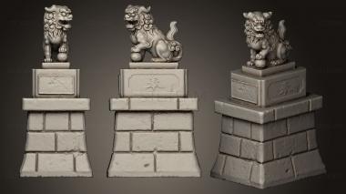 3D model Two Komainu 5 (STL)